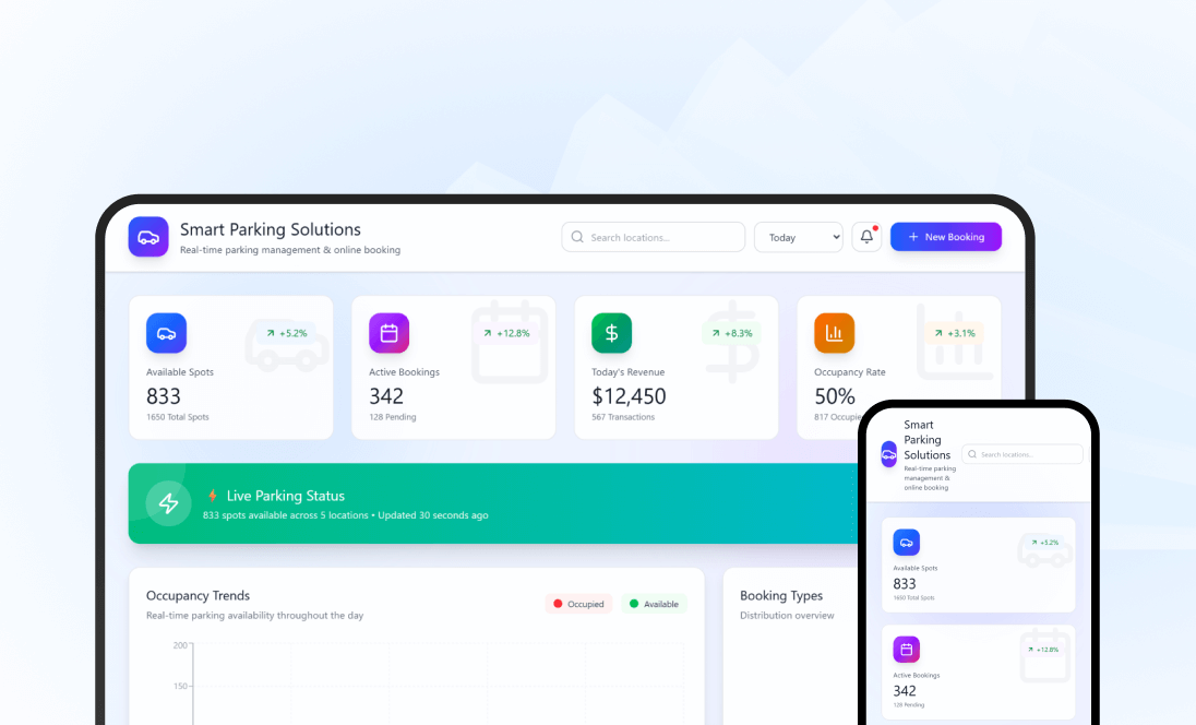 Smart Parking Solutions & Online Booking System