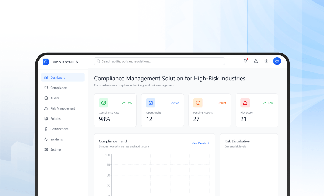 High-Risk Industry Safety & Compliance Software